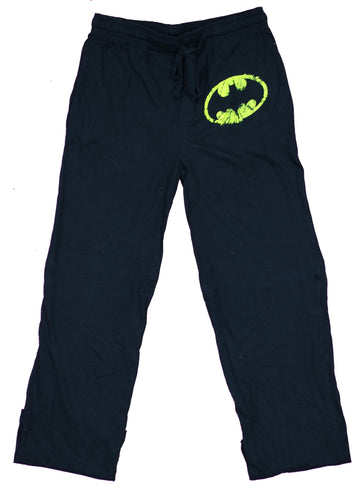 Batman DC Comics Shattered Simple Logo Mens Lounge Pajama Pants