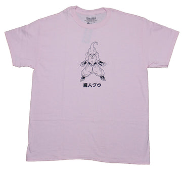Dragon Ball Z Mens T-Shirt - Buu Battle Ready Over Kanji Image