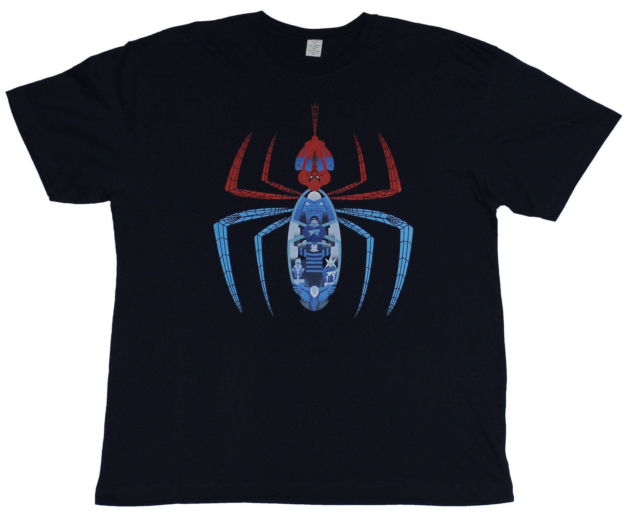 Spider-Man  Mens T-Shirt -  Stylized Logo Created From Spidey & Sinister Six