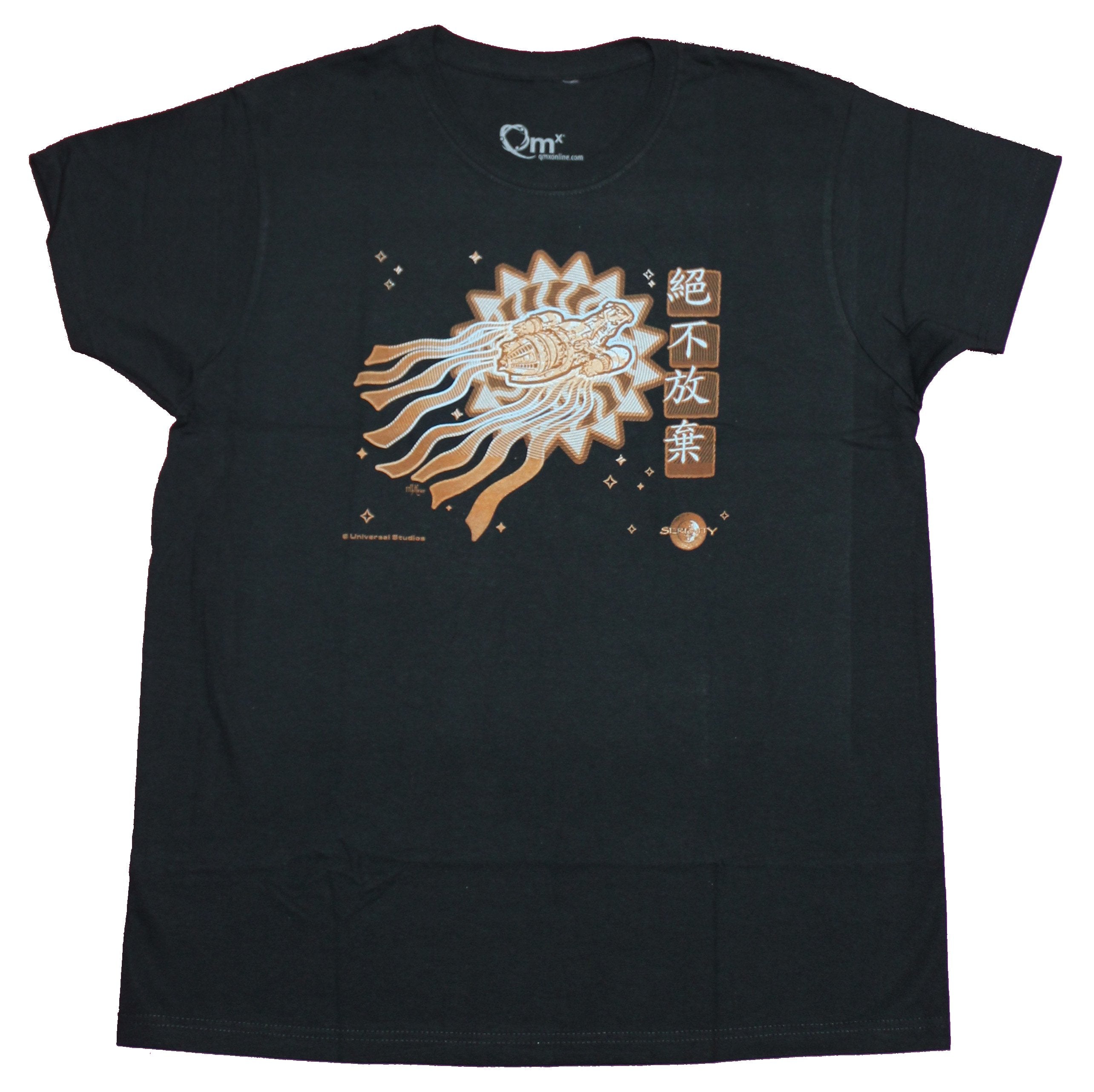 Firefly Serenity Girls Juniors T-Shirt - Chinese Styled Ship Image
