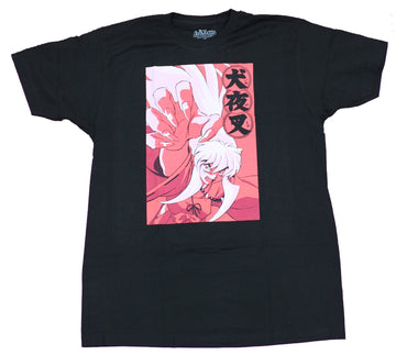 Inuyasha Mens T-Shirt - Attacking Red Kanji Box Image