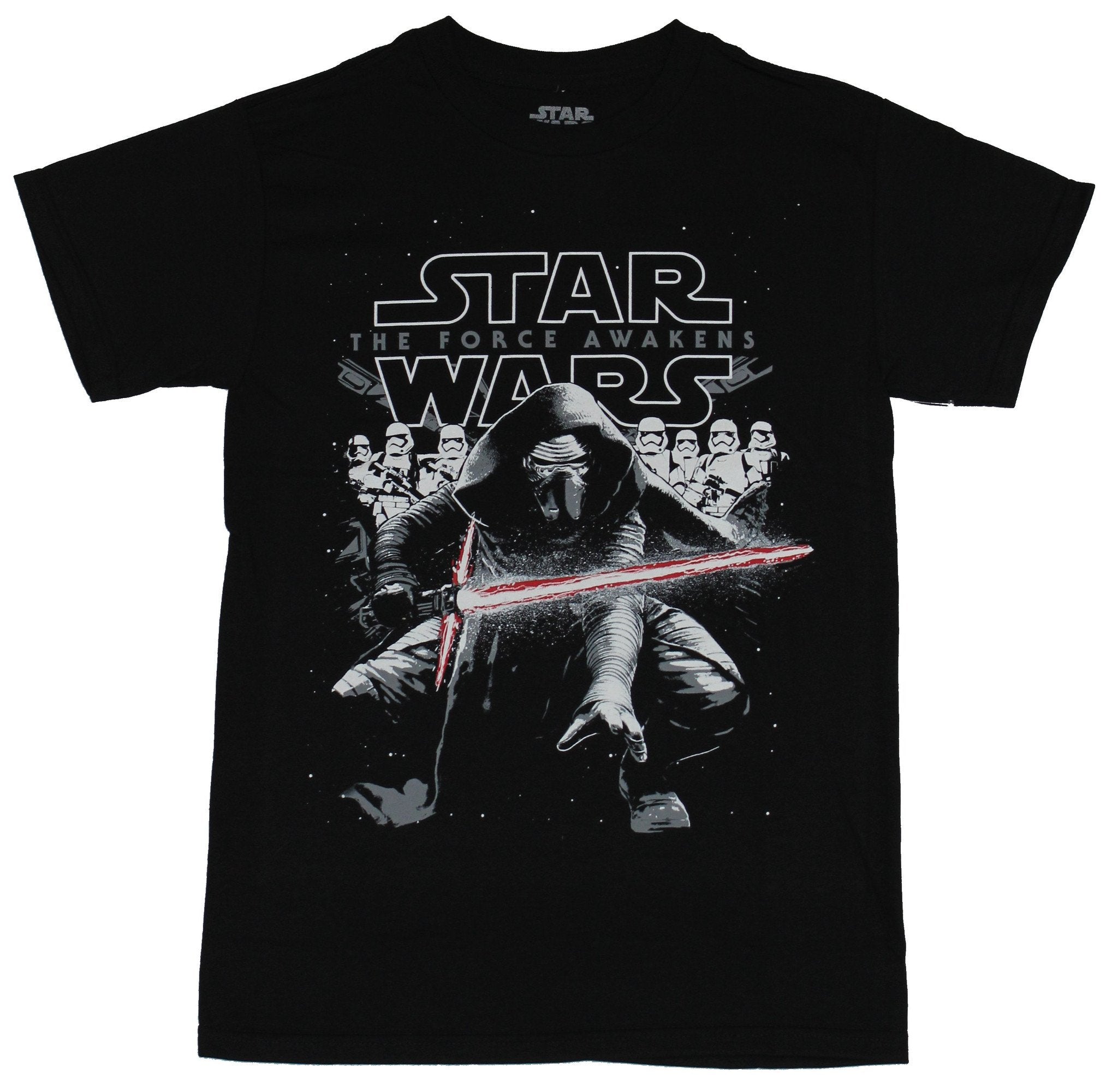 Star Wars Force Awakens  Mens T-Shirt - Kylo Ren Leads Stormtrooper Army