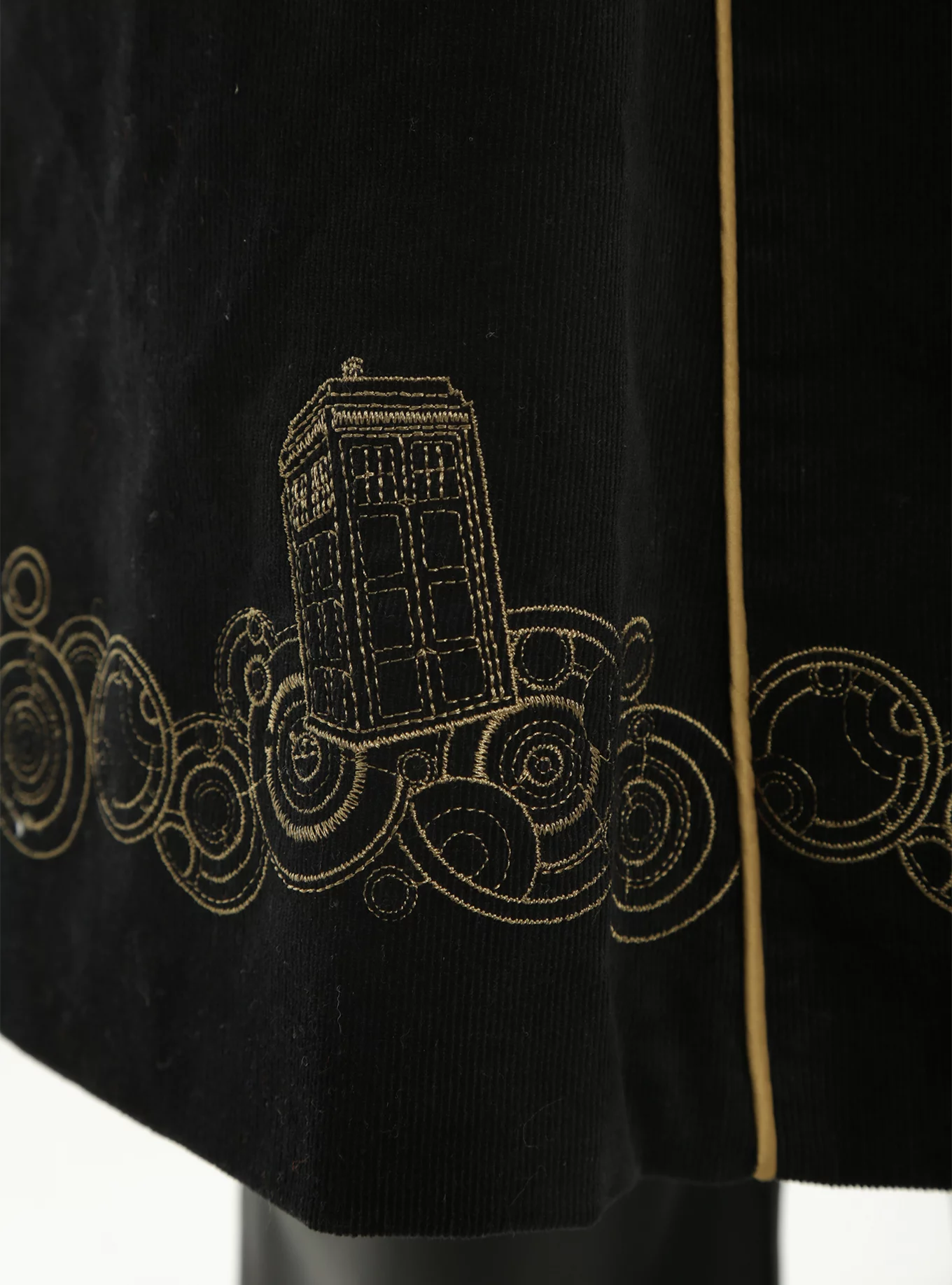 Doctor Who Embroidered TARDIS Girls Corduroy Coat