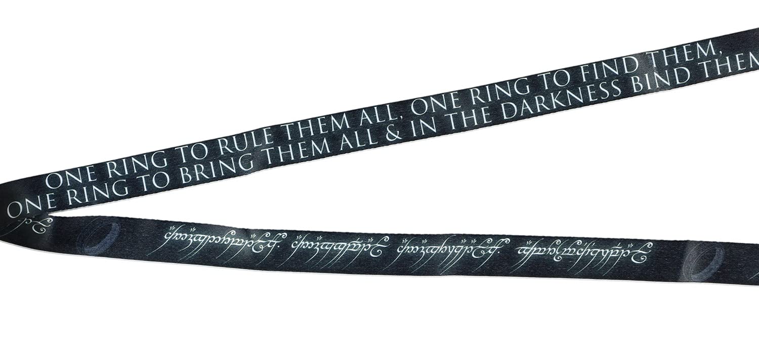 Lord of The Rings The One Ring Precious Lanyard Clear ID Badge Holder Keychain