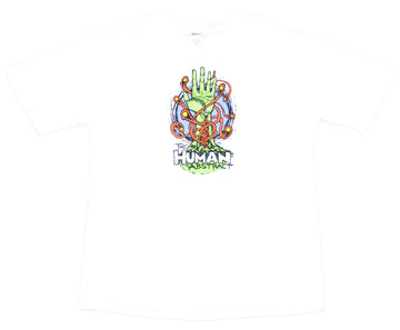 The Human Abstract Mens T-Shirt - Green Zombie Hand Snakes Image