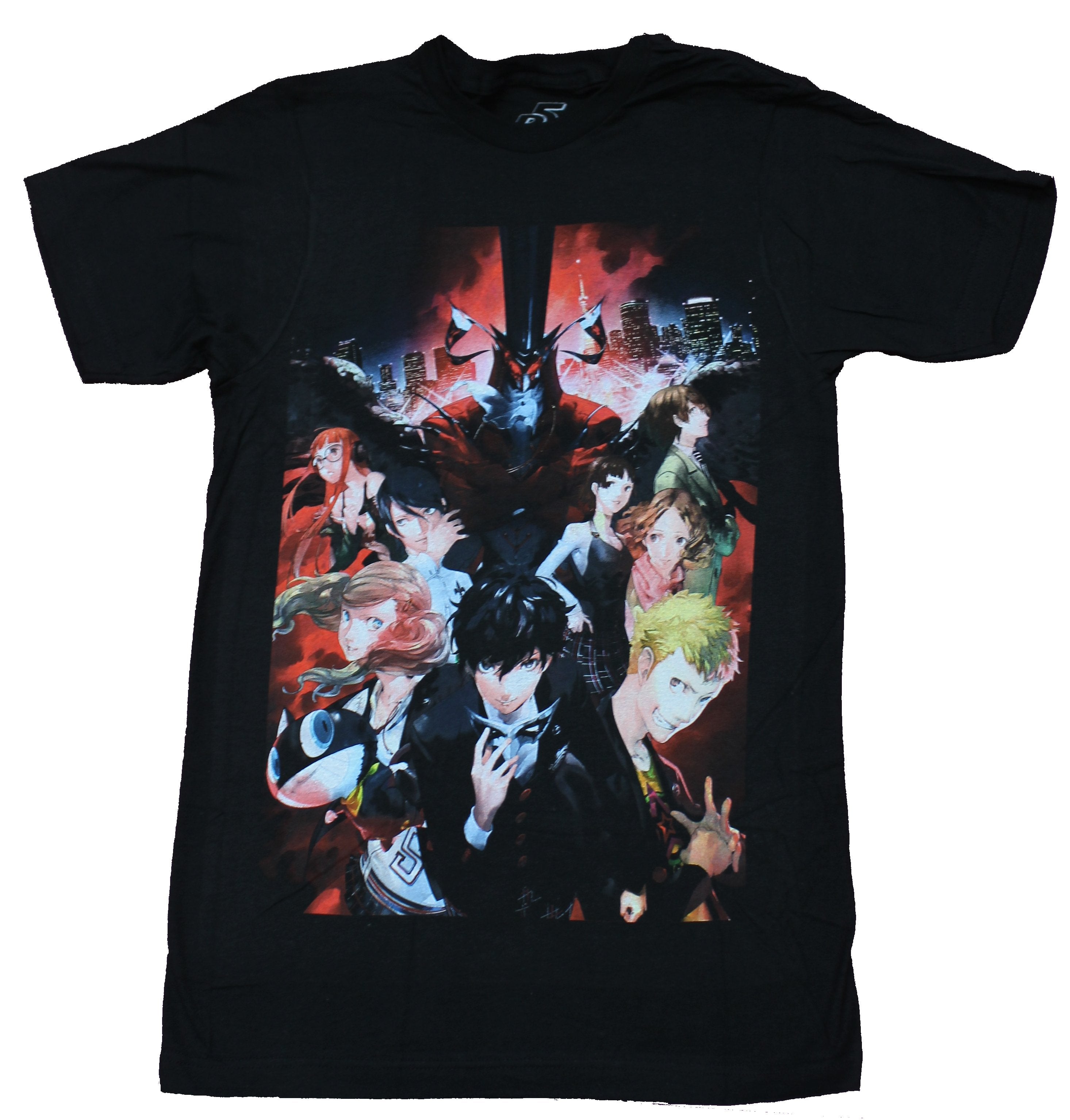 Persona 5 Mens T-Shirt - Classic Game Box Cover Art Image