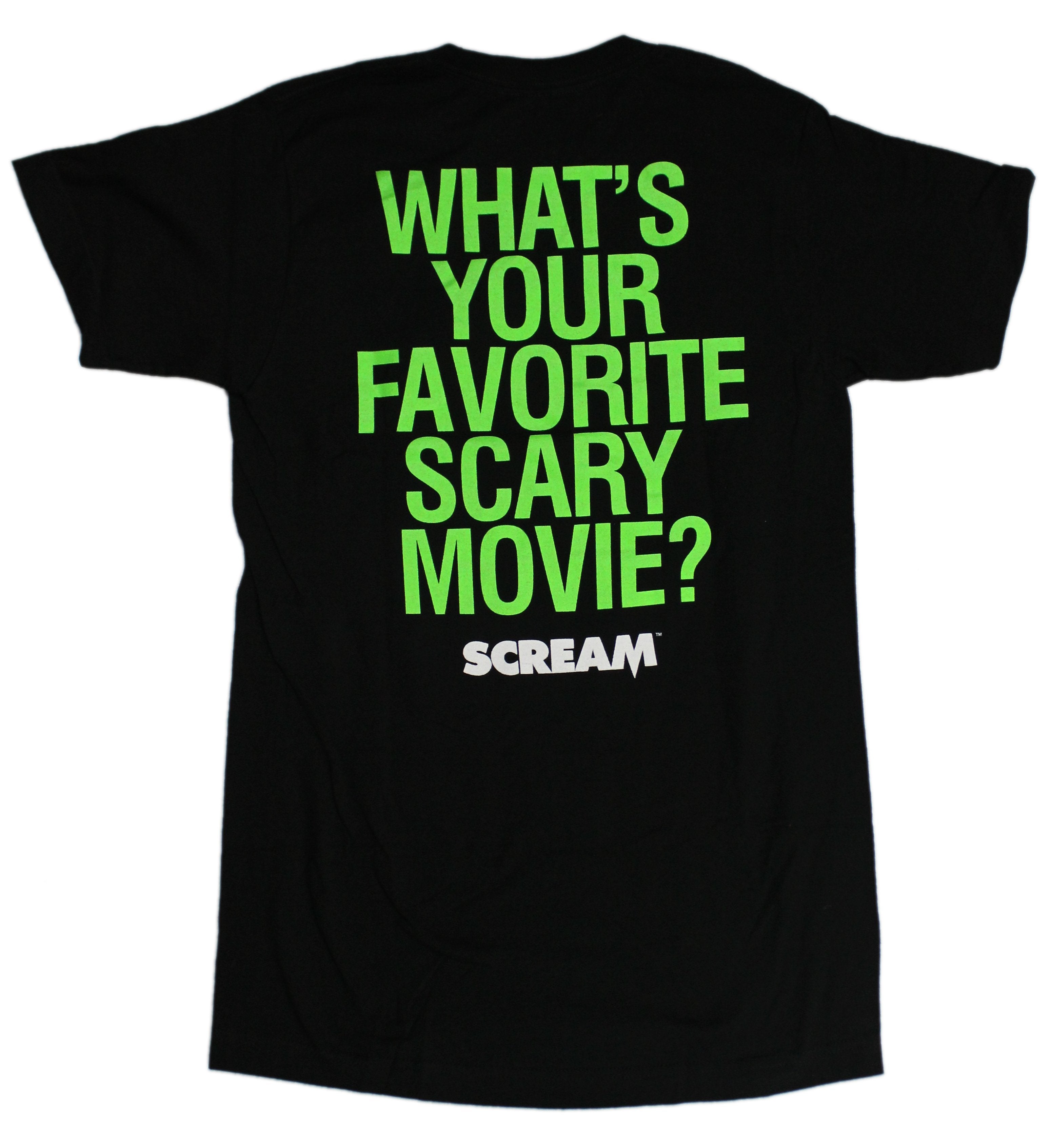 Scream Mens T-Shirt - Movie Poster Close Up Face Image