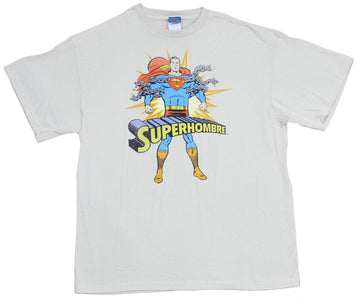 Superman Mens T Shirt- Superman is "Superhombre" Chain Breaking
