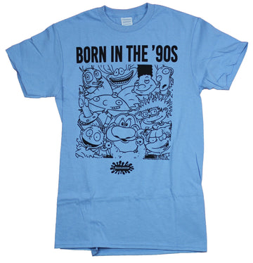 Nicktoons Mens  T-Shirt - Nickelodeon Born in the 90's Group Image