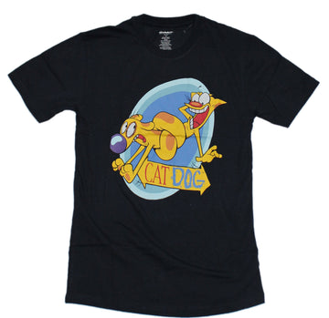 Catdog Mens T-Shirt  - Cat Dog Target Scream Image