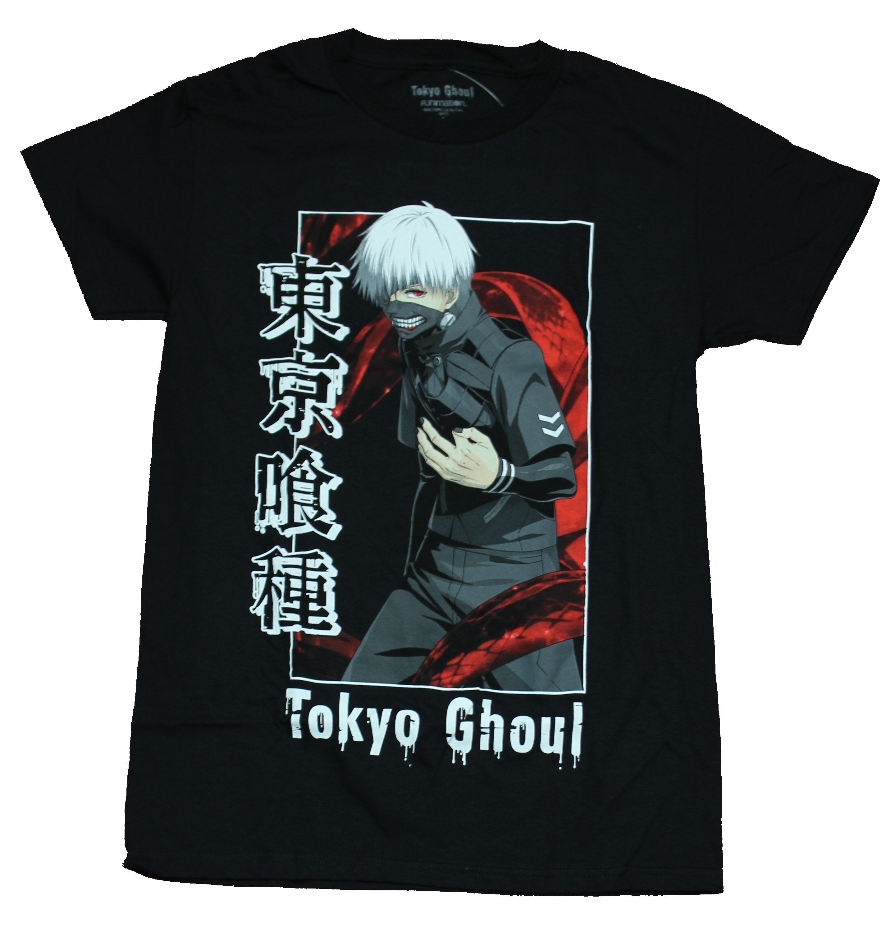 Tokyo Ghoul Mens  T-Shirt - Ghoul Full Color Kanji Box