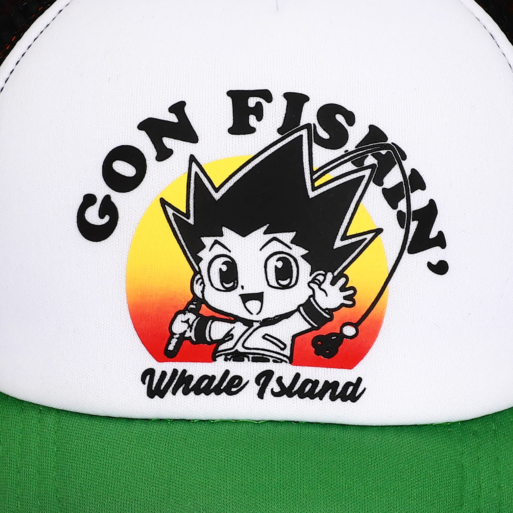Hunter X Hunter Gon Fishin Youth Snapback Hat White