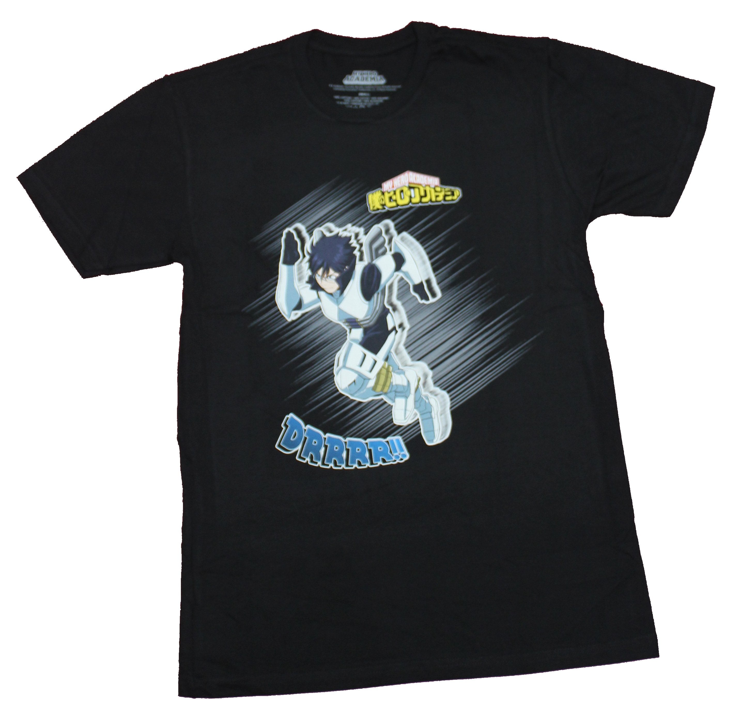 My Hero Academia Mens T-Shirt - Iida Rushing Suit Image Drrrr!