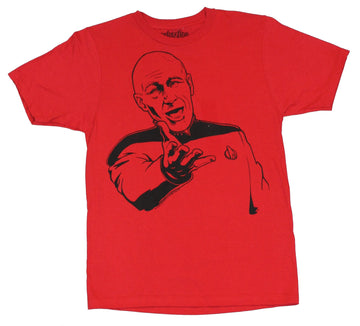 Star Trek the Next Generation Mens T-Shirt  - Captain Picard Simple Pleading
