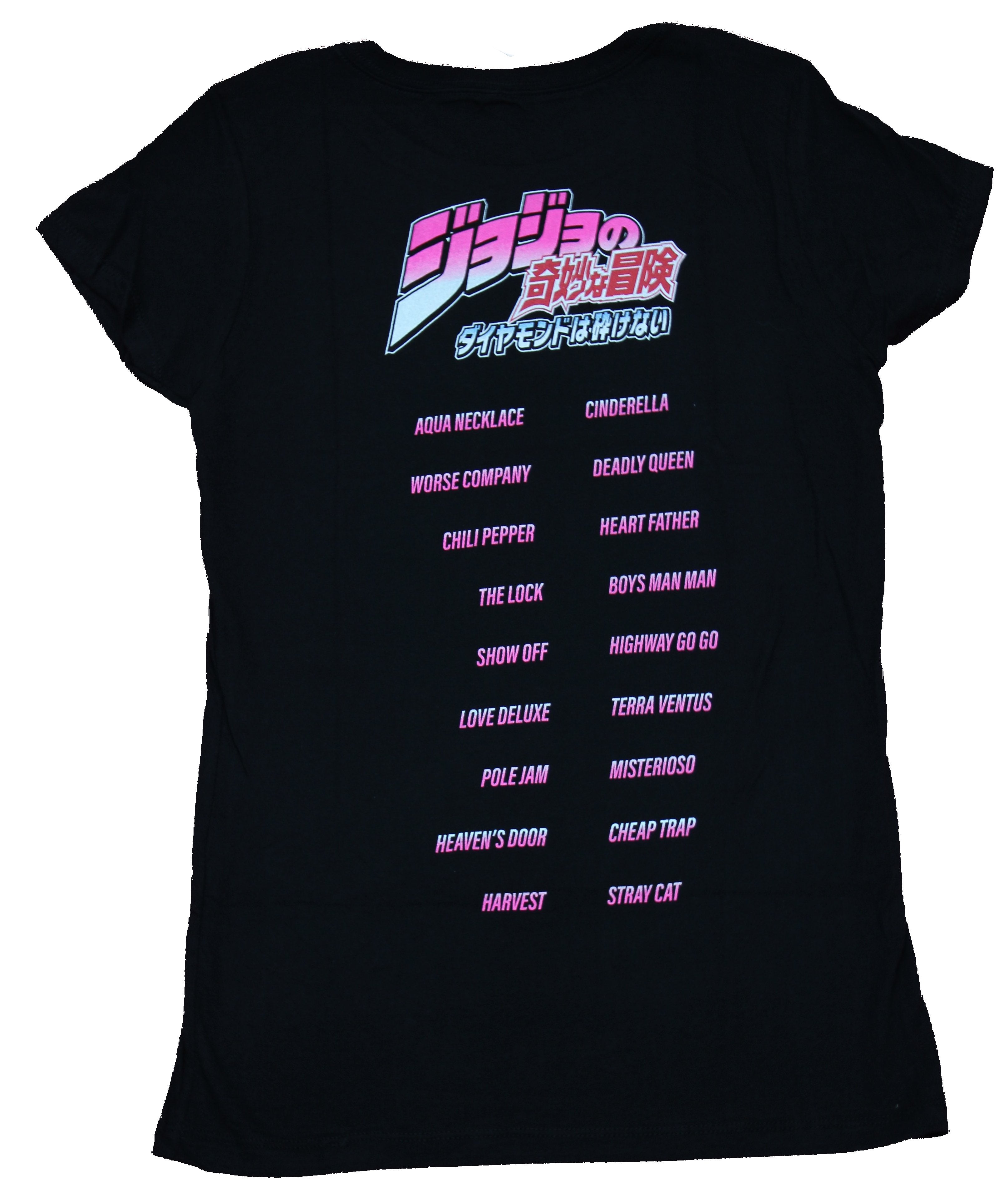 Jojo's Bizarre Adventure Girls Juniors T-Shirt -  Diamonds are Unbreakable Collage
