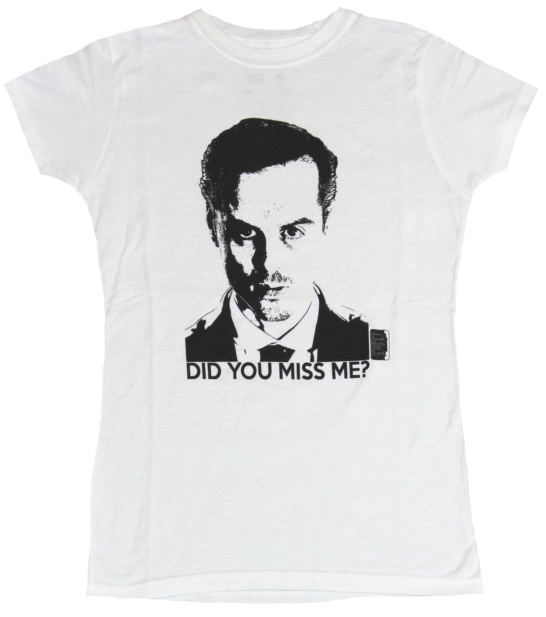Sherlock (BBC TV Series) Girls Juniors T-Shirt - Did You Miss Me Head Shot