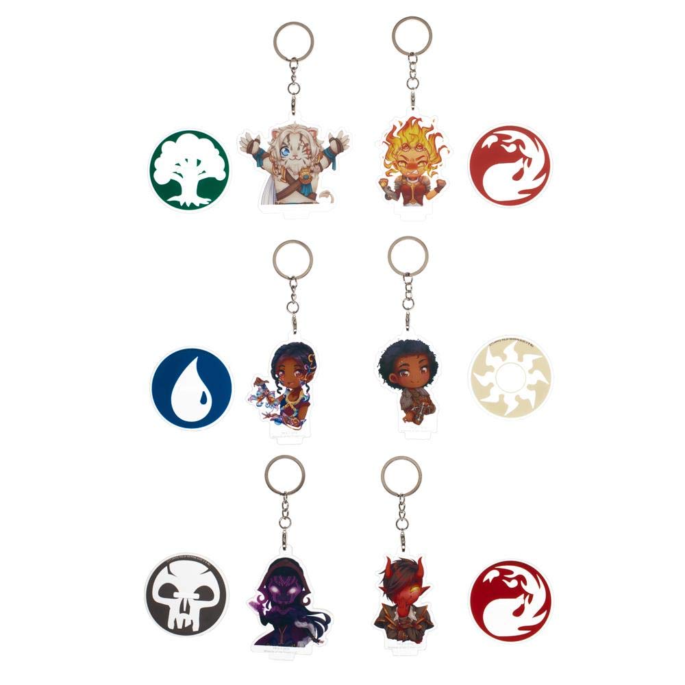 Magic: The Gathering Characters Acrylic Keychain & Stand 18 Piece Set