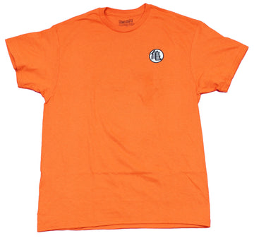 Dragon Ball Z Mens T-Shirt - Goku Costume Style Small Lapel Large Back