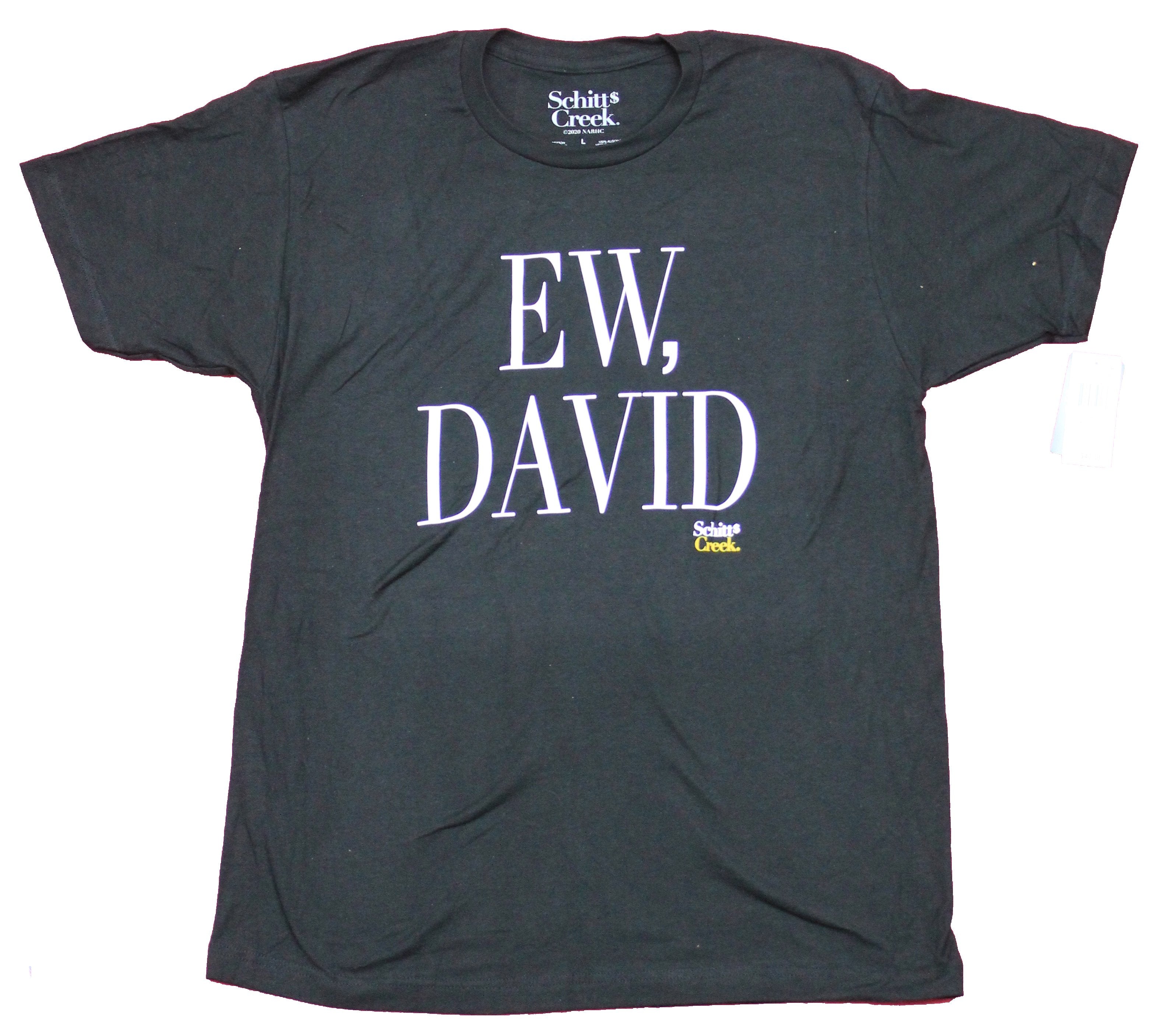 Schitt's Creek Mens T-Shirt - Ew, David Big Skinny Letters