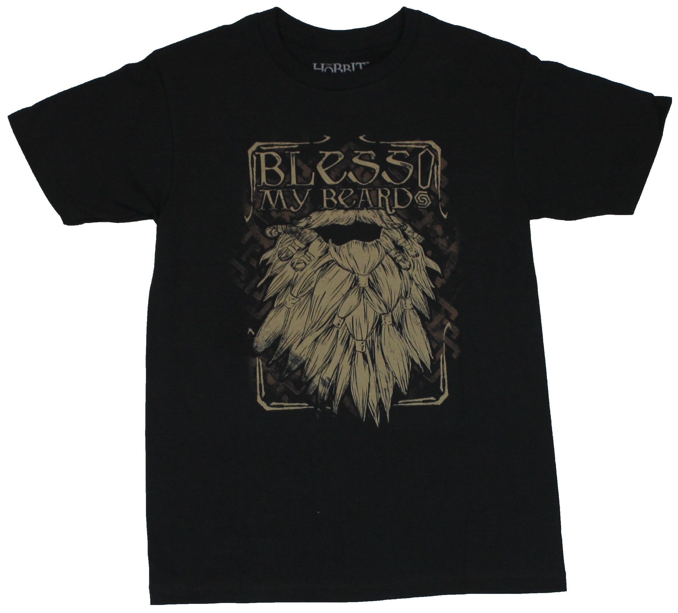 The Hobbit Mens T-Shirt - Bless My Beard Fancy Beard Image