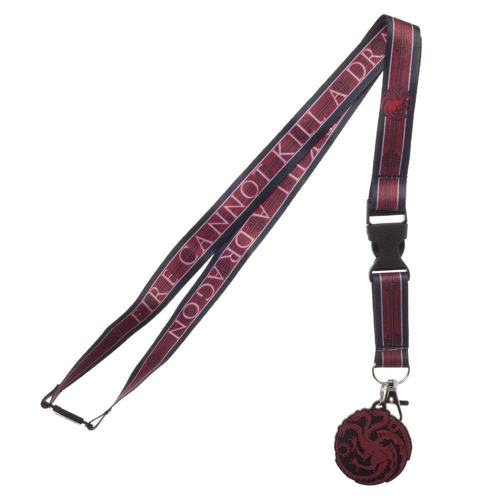 Game of Thrones House Targaryen ID Badge Holder Breakaway Lanyard Keychain