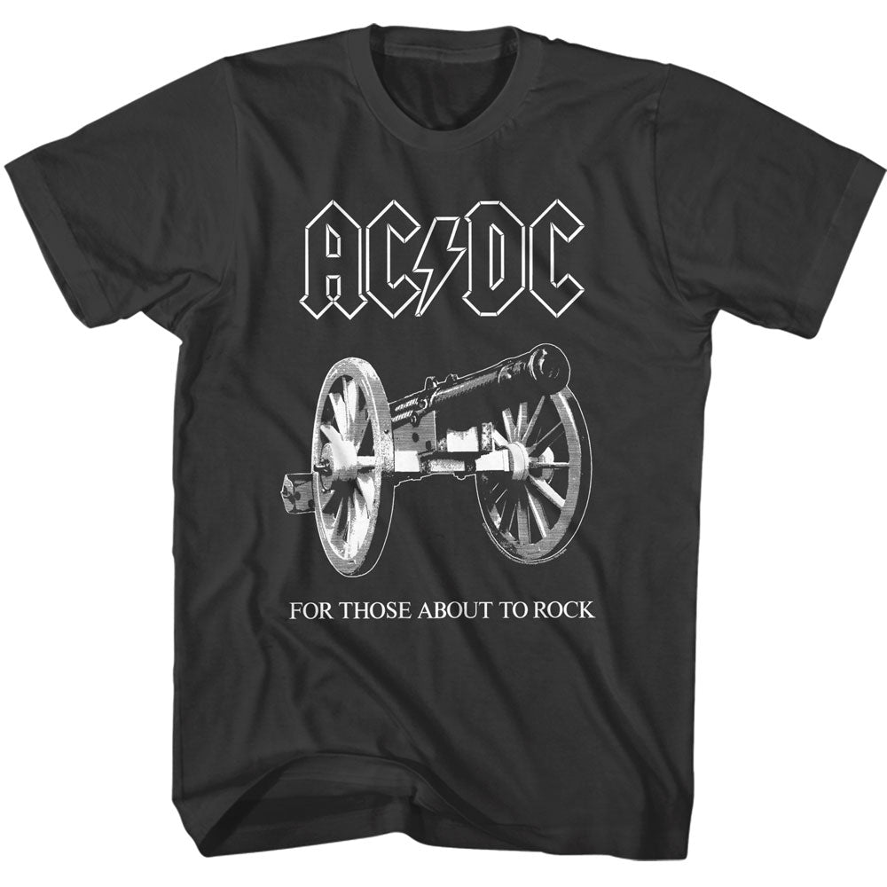 AC/DC Mens S/S T-Shirt - About To Rock - Solid Black