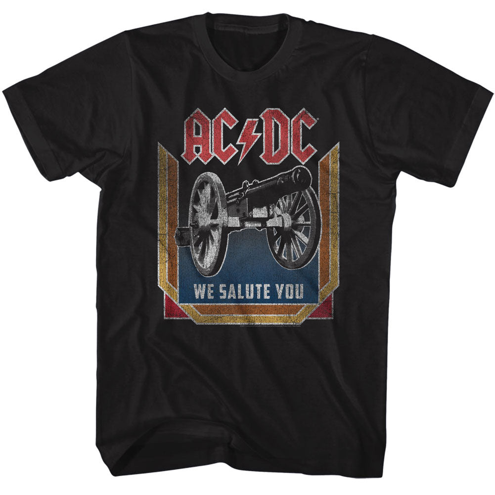 AC/DC Mens S/S T-Shirt - We Salute You - Solid Black
