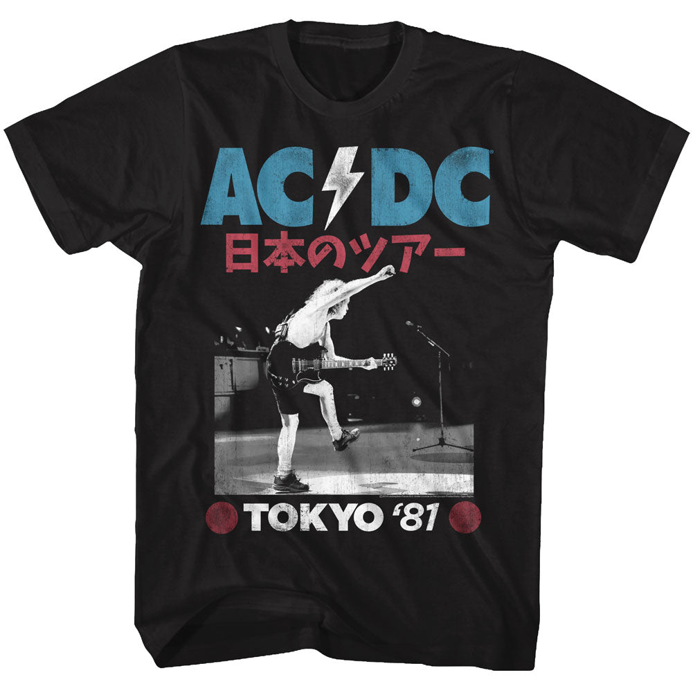 AC/DC Mens S/S T-Shirt - Tokyo 81 - Solid Black