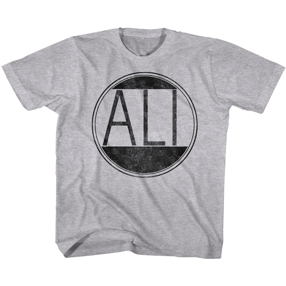 Muhammad Ali Toddler S/S T-Shirt - Ali Circle - Heather Gray Heather