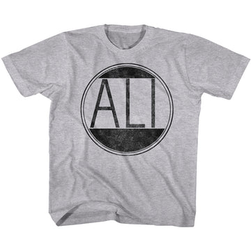 Muhammad Ali Youth S/S T-Shirt - Ali Circle - Heather Gray Heather