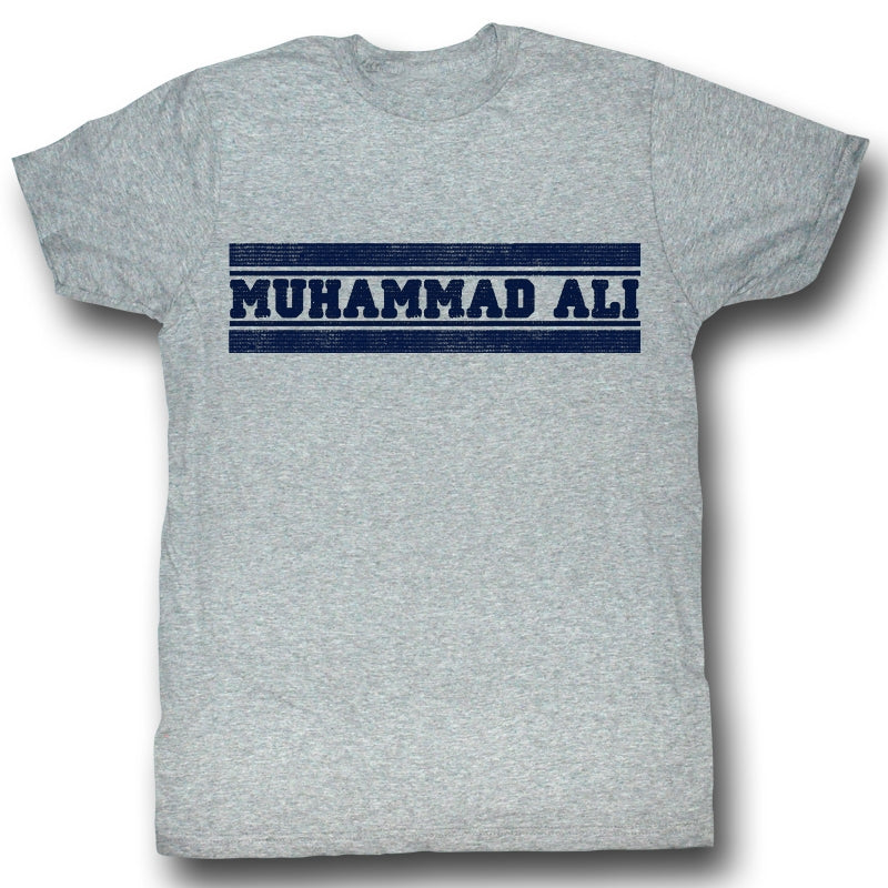Muhammad Ali Mens S/S T-Shirt - Ali Gym Shirt - Heather Gray Heather