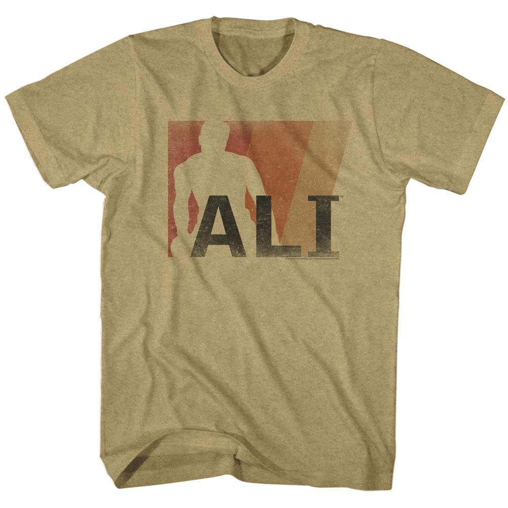 Muhammad Ali Mens S/S T-Shirt - Ali - Heather Khaki Heather