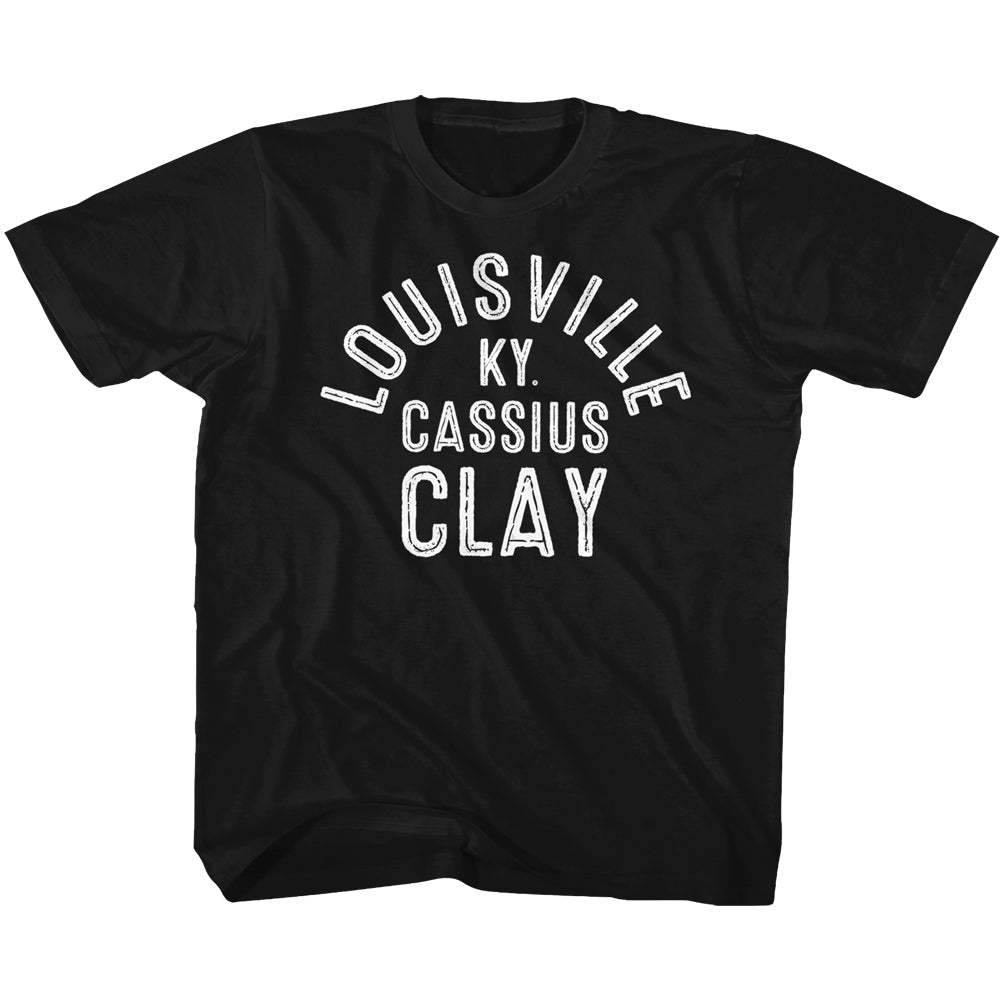 Muhammad Ali Youth S/S T-Shirt - Louisville - Solid Black