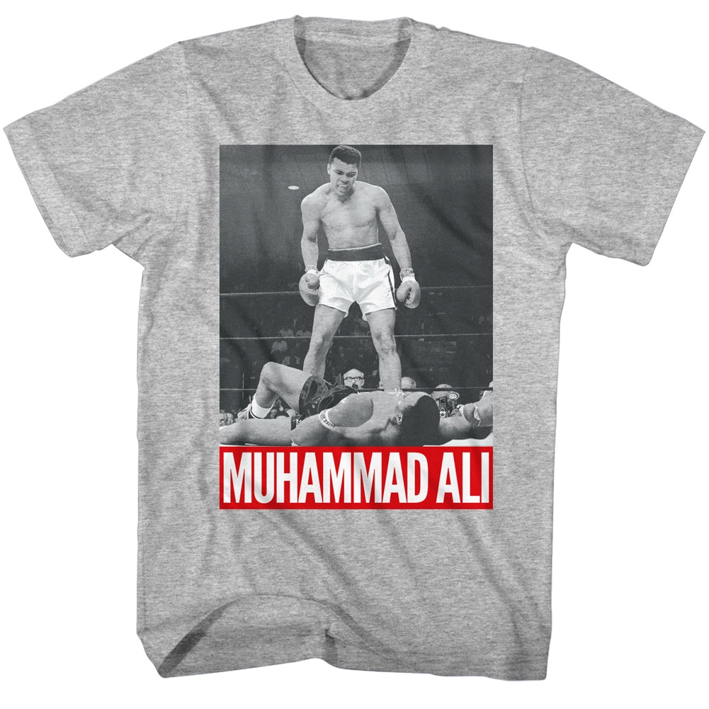 Muhammad Ali Mens S/S T-Shirt - Ali 1068 - Heather Gray Heather
