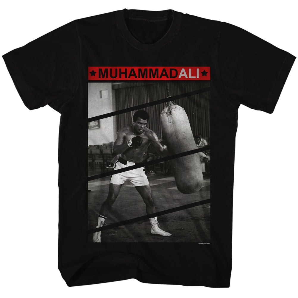 Muhammad Ali Mens S/S T-Shirt - 1156F10 - Solid Black