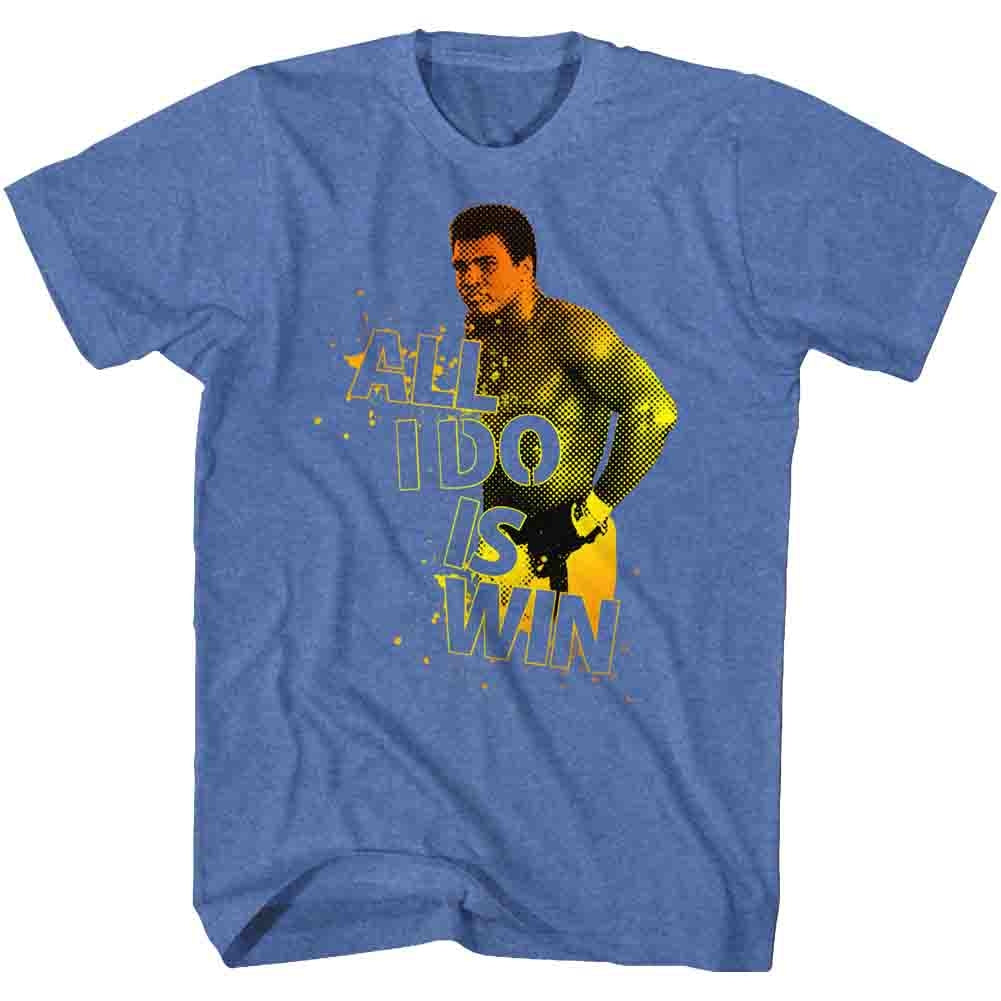 Muhammad Ali Mens S/S T-Shirt - Winner - Heather Royal Heather