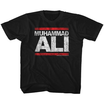 Muhammad Ali Toddler S/S T-Shirt - Run Ali - Solid Black