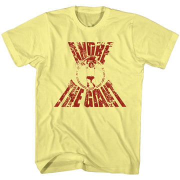 Andre The Giant Mens S/S T-Shirt - Real G - Heather Yellow Heather