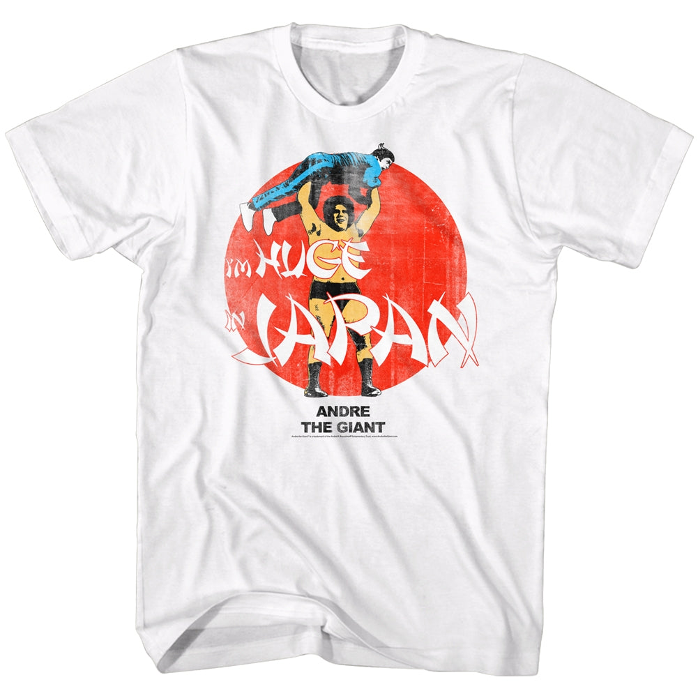 Andre The Giant Mens S/S T-Shirt - Huge! - Solid White
