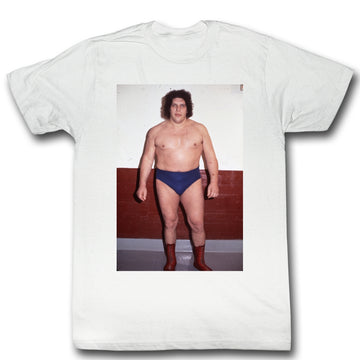 Andre The Giant Mens S/S T-Shirt - Striking - Solid White