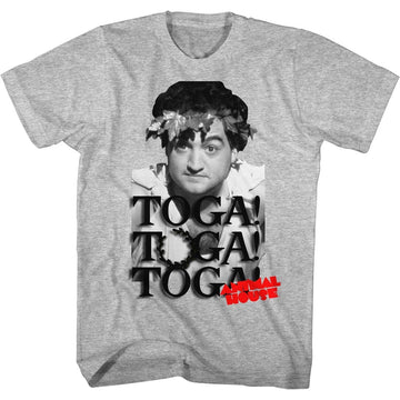 Animal House Mens S/S T-Shirt - Toga Party - Heather Gray Heather