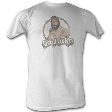Mr. T Mens S/S T-Shirt - Yo Sucka - Solid Natural