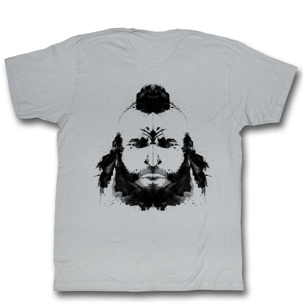Mr. T Mens S/S T-Shirt - Inky - Solid Silver