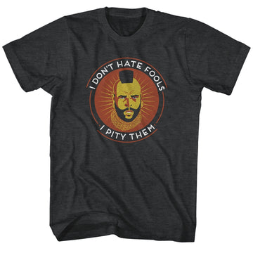 Mr. T Mens S/S T-Shirt - The Tao Of T - Heather Black Heather