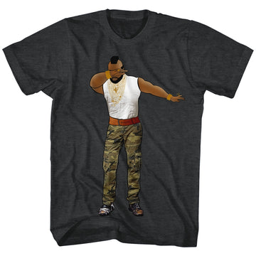 Mr. T Mens S/S T-Shirt - Dabbin' - Heather Gray Heather