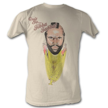 Mr. T Mens S/S T-Shirt - Jibba Jabba - Solid Natural