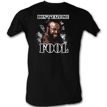 Mr. T Mens S/S T-Shirt - Lose It! - Solid Black