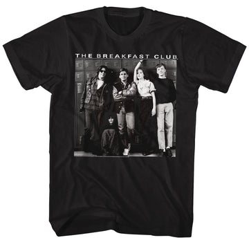 Breakfast Club Mens S/S T-Shirt - Bee Ehn Doubleyoo - Solid Black