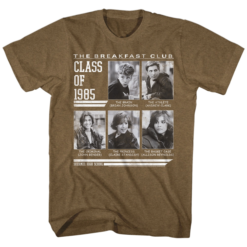 Breakfast Club Mens S/S T-Shirt - One Day Only - Heather Mocha Heather