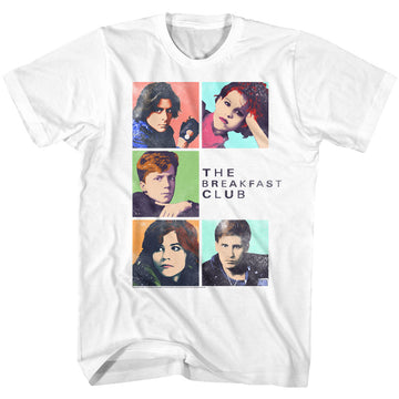 Breakfast Club Mens S/S T-Shirt - Five - Solid White